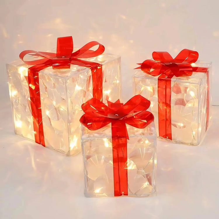 Christmas Glowing Gift Box – Outdoor Christmas Decor