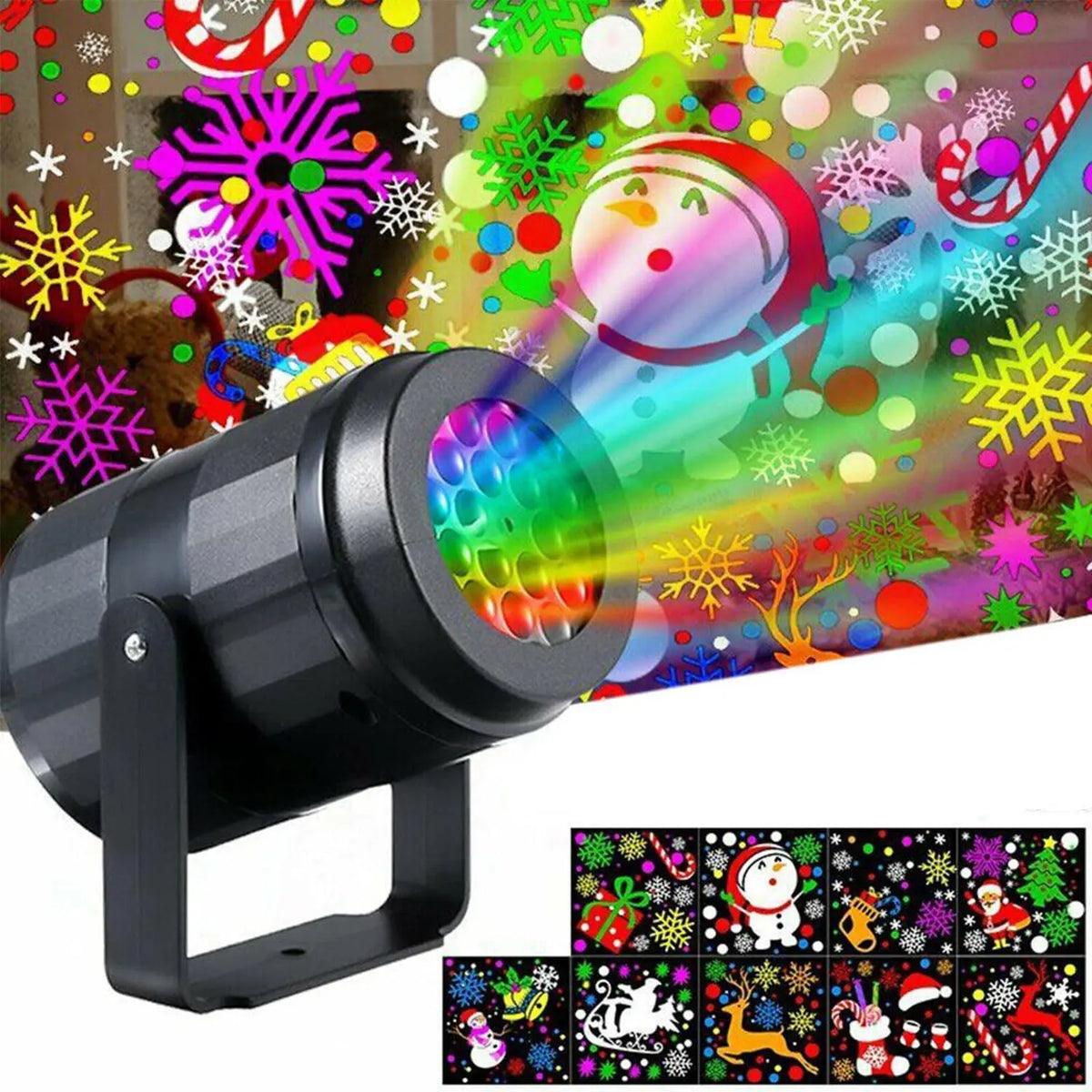 Christmas Projector Lights – 16 Patterns Rotatable LED