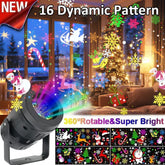 Christmas Projector Lights – 16 Patterns Rotatable LED