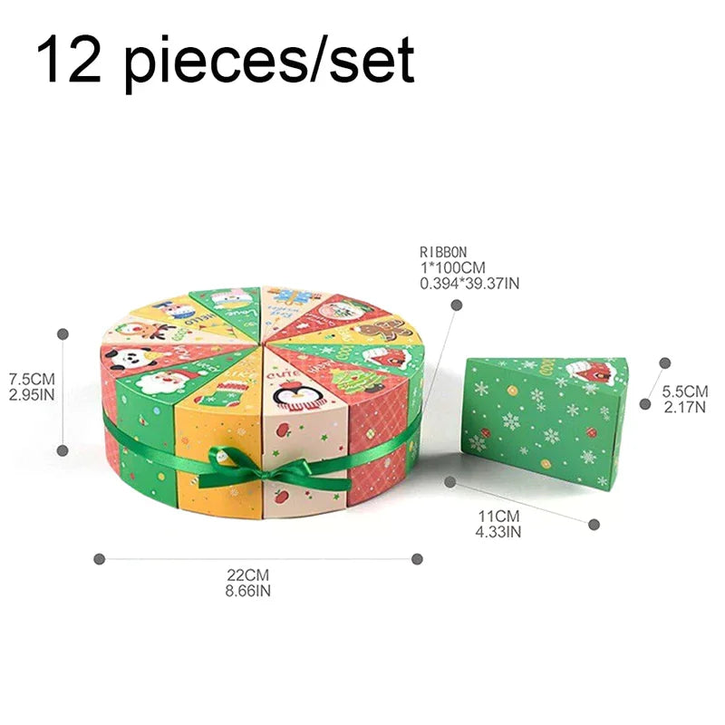 Christmas Candy Gift Box – 12pcs Advent Packaging