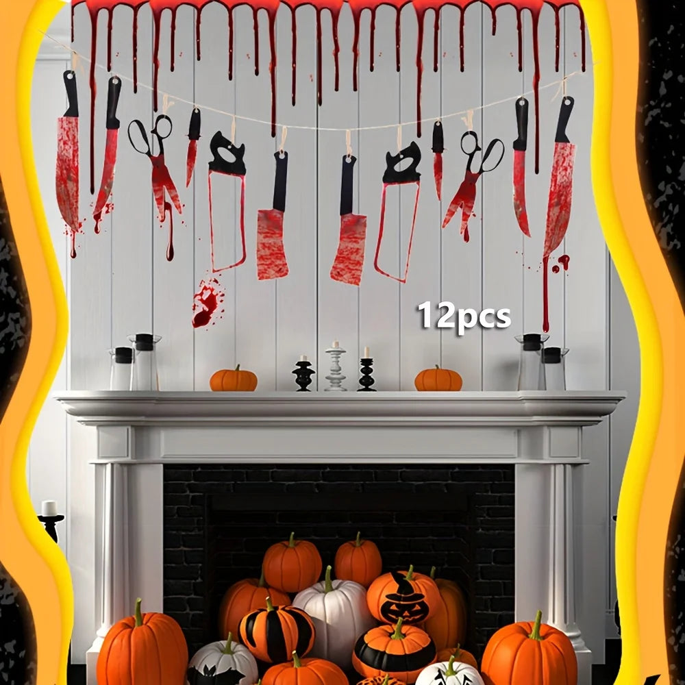 Bloody Halloween Banner – Horror Haunted House Decor