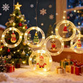LED Santa Claus Curtain Light – Christmas Decor