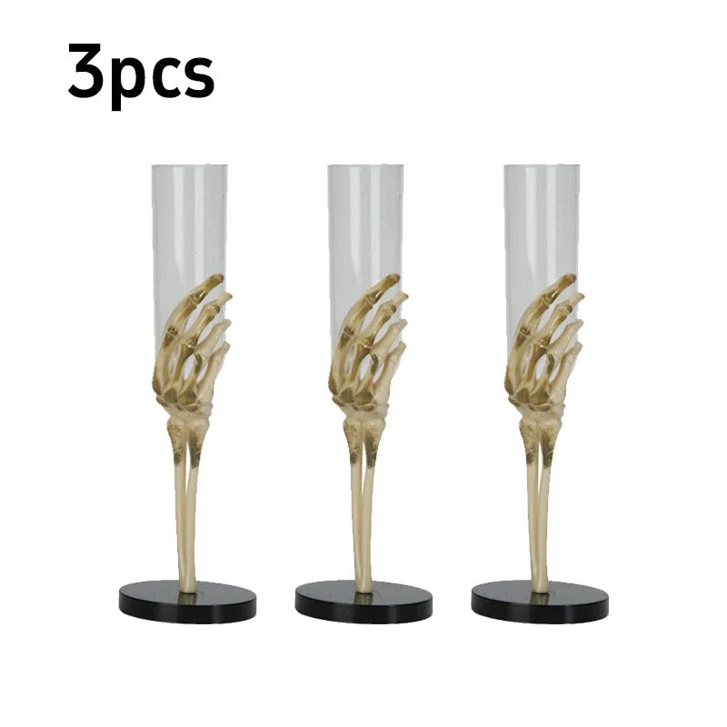 Halloween Goblet Tableware – Skeleton Hand Design