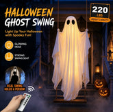 Halloween Swing Ghost Decor – Luminous Hanging Prop