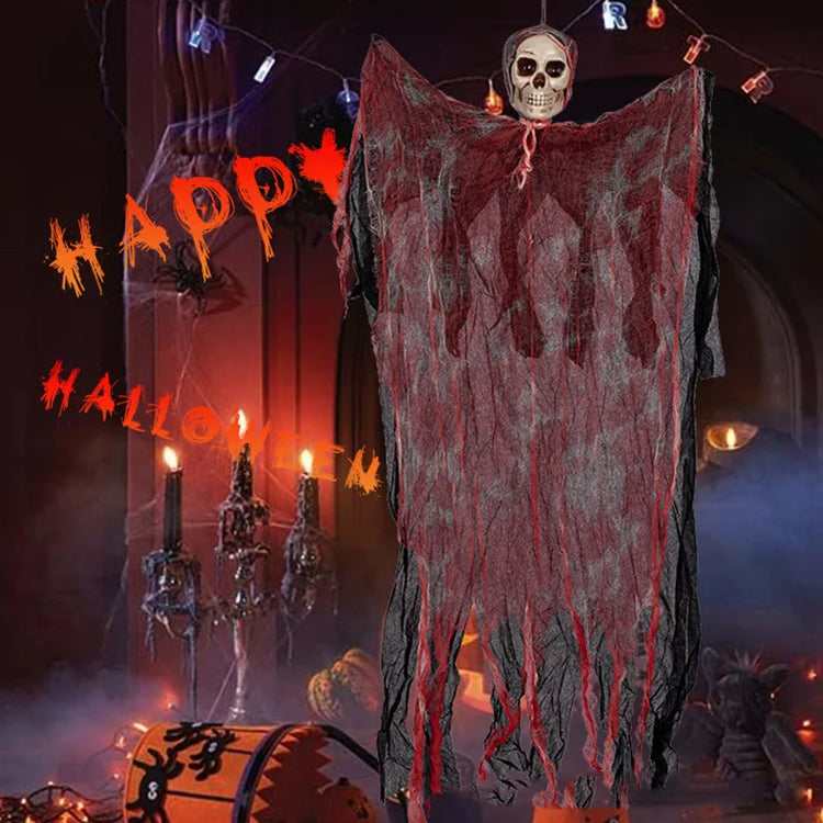 Halloween Hanging Skeleton Decor – 90CM Ghost Prop