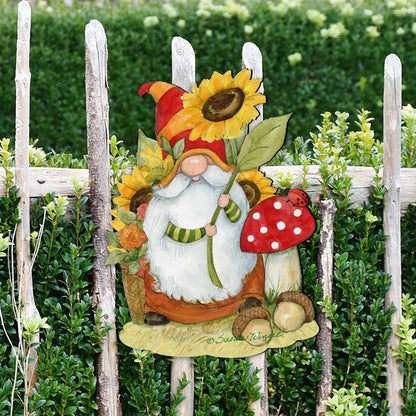 Fall Gnome Outdoor Garden Decor Set of 3 by Susan Winget - Thanksgiving Decor - 8471250M-S3-SW