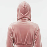 Women Plush Hooded Robe – Spa Comfort