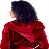 Women Plush Hooded Robe – Spa Comfort