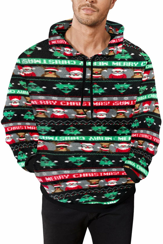 Green Ugly Christmas Sherpa Hoodie